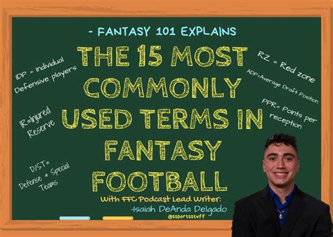 fantasy football abbreviations|fantasy football terms and conditions.